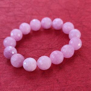 Purple Jade beaded bracelet-Boho bracelet-Gemstone bracelet